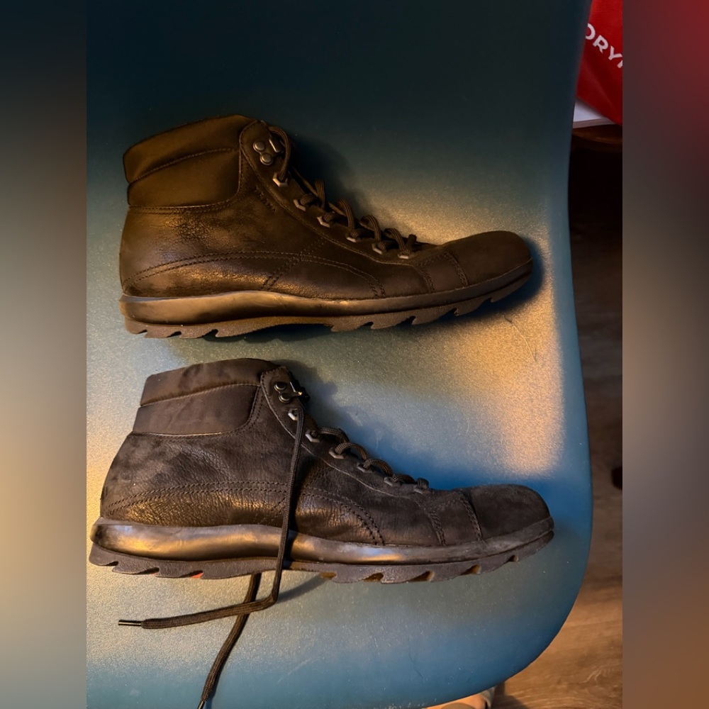 PRADA 🔥🔥🔥Black Lace-Up Men’s Boots Size US 8 (EU 7)